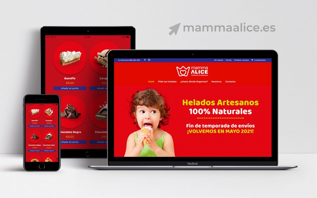 Diseño Web & Tienda On Line para Mamma Alice